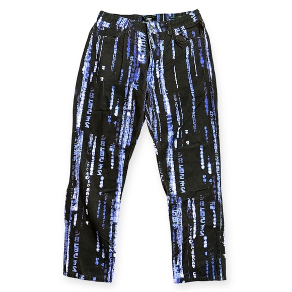 JADED LONDON x MATRIX | Blue Encryption Denim Jeans - Picture 3 of 6